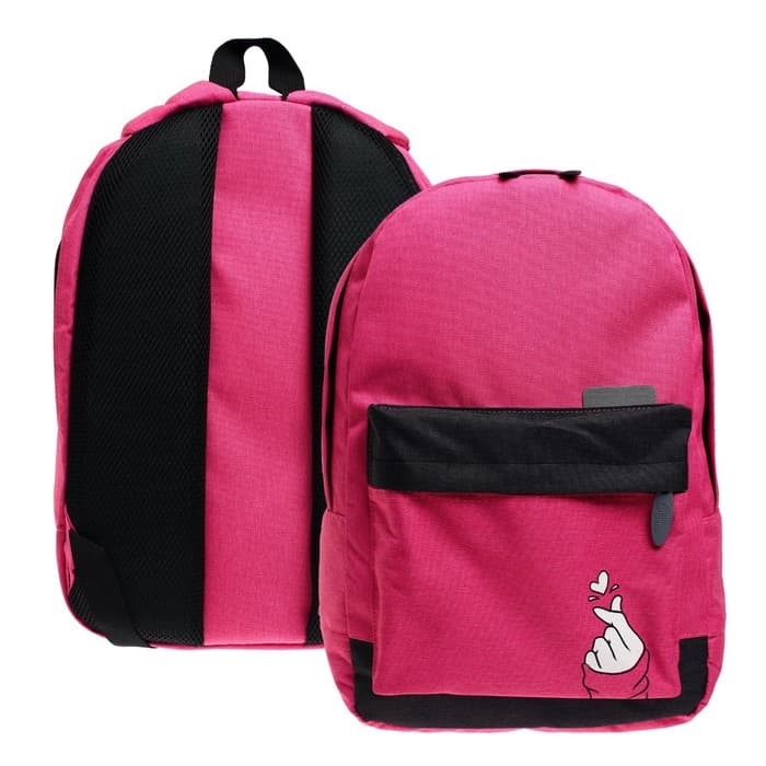 Рюкзак молодёжный, 38×28×19 см, эргономичная спинка, Calligrata Э «Поцелуй»