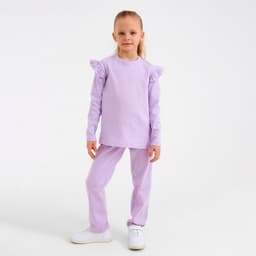Комплект детский (джемпер, брюки) MINAKU: Casual Collection, цвет сирень, рост 104 см