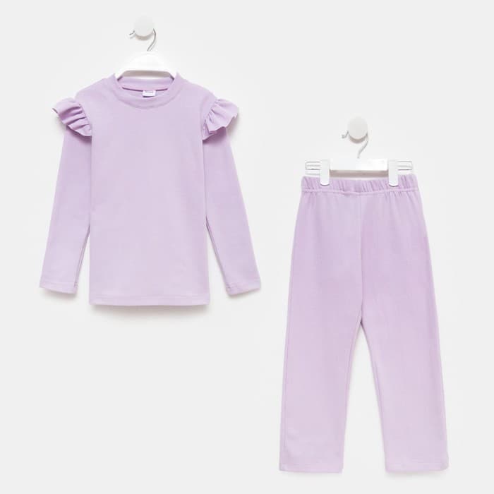 Комплект детский (джемпер, брюки) MINAKU: Casual Collection, цвет сирень, рост 104 см