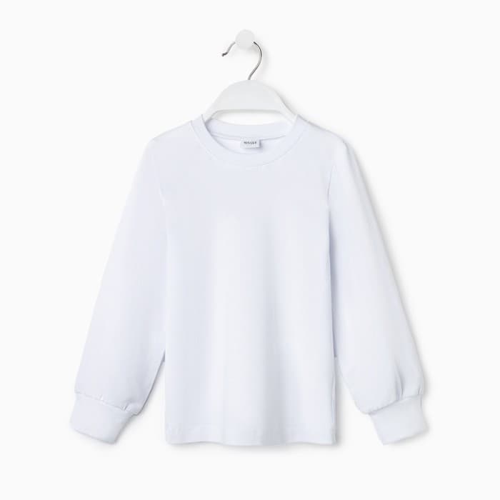 Лонгслив детский MINAKU: Basic line, белый, рост 98 см