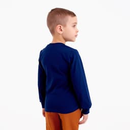 Лонгслив детский MINAKU: Basic line, тёмно-синий, рост 110 см