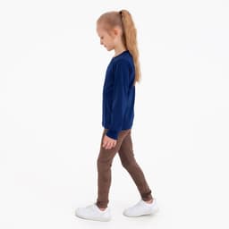 Лонгслив детский MINAKU: Basic line, тёмно-синий, рост 110 см