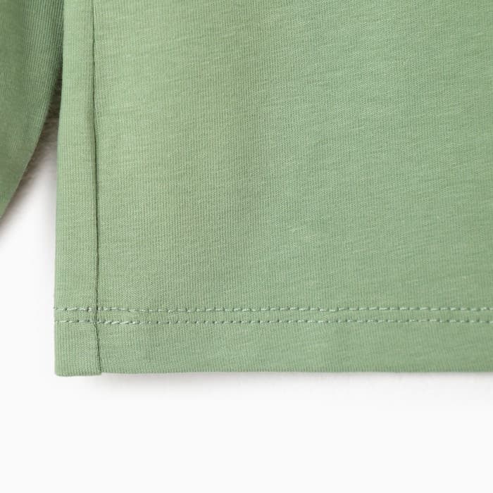 Лонгслив детский MINAKU Basic line, оливковый, рост 116 см