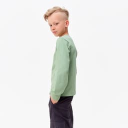 Лонгслив детский MINAKU Basic line, оливковый, рост 122 см