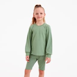 Лонгслив детский MINAKU Basic line, оливковый, рост 122 см