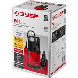 Насос дренажный «ЗУБР» НПЧ-М1-250, 250 Вт, 90 л/мин, напор 6 м