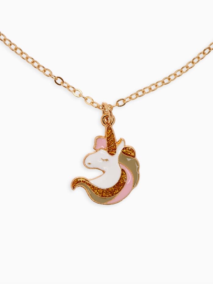 Набор детских украшений «Выбражулька. Единороги», 3 предмета: кулон, браслет, кольцо, разноцветный в золоте