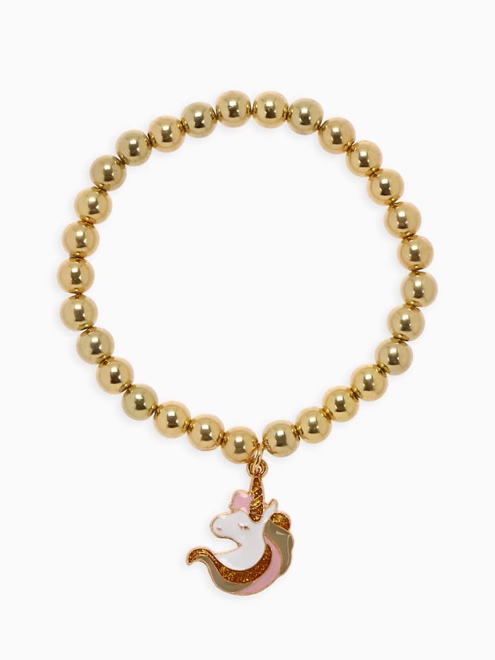 Набор детских украшений «Выбражулька. Единороги», 3 предмета: кулон, браслет, кольцо, разноцветный в золоте