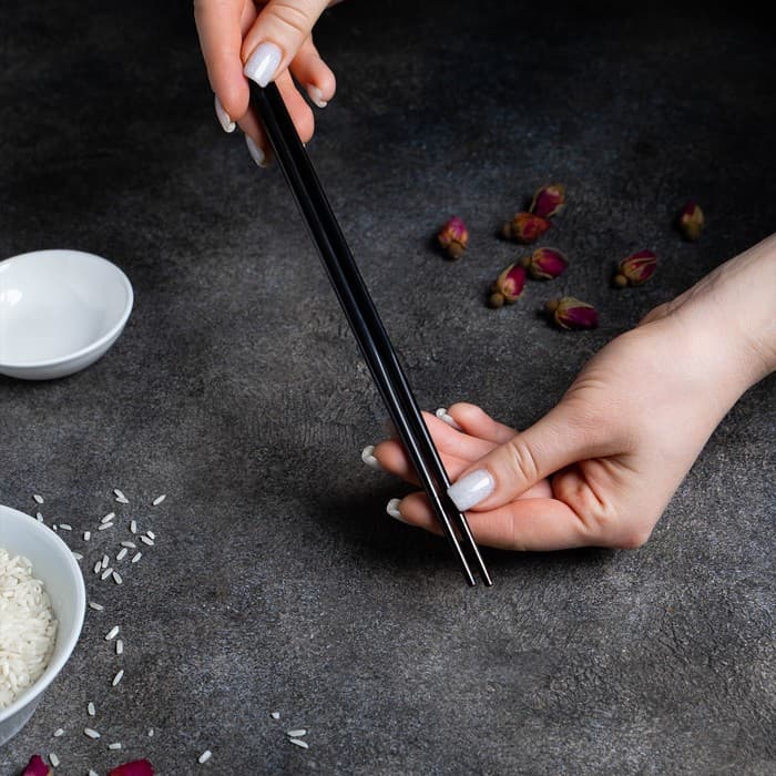 Палочки для суши Bacchette, длина 21 см, чёрная