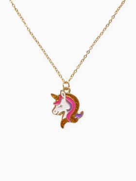 Кулон детский Выбражулька«Единорог», 40 см, цветной в золоте