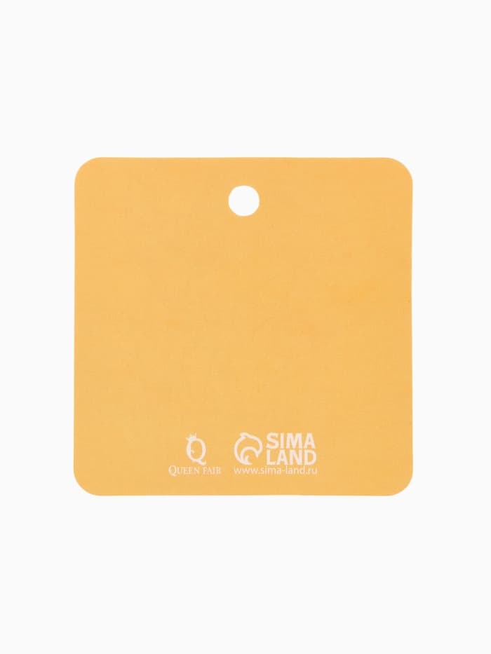 Значок «Графичные животные», лиса, оранжево-белый в золоте