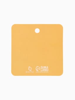 Значок «Графичные животные», лиса, оранжево-белый в золоте