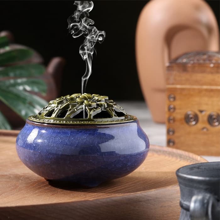 Курильница для благовоний, подставка для конусов TAKE IT EASY «Авантюрин», 9.5×7 см, МИКС