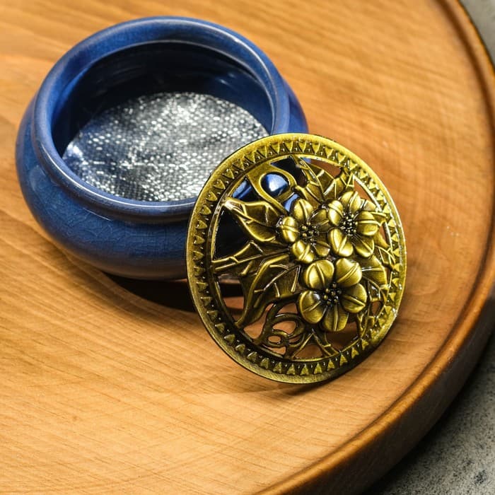 Курильница для благовоний, подставка для конусов TAKE IT EASY «Авантюрин», 9.5×7 см, МИКС