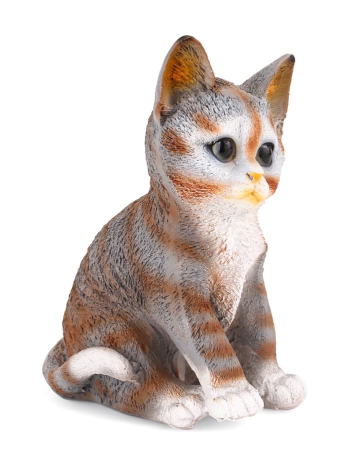 Садовая фигура из полистоуна «Полосатый Котёнок», 20×14×12 см