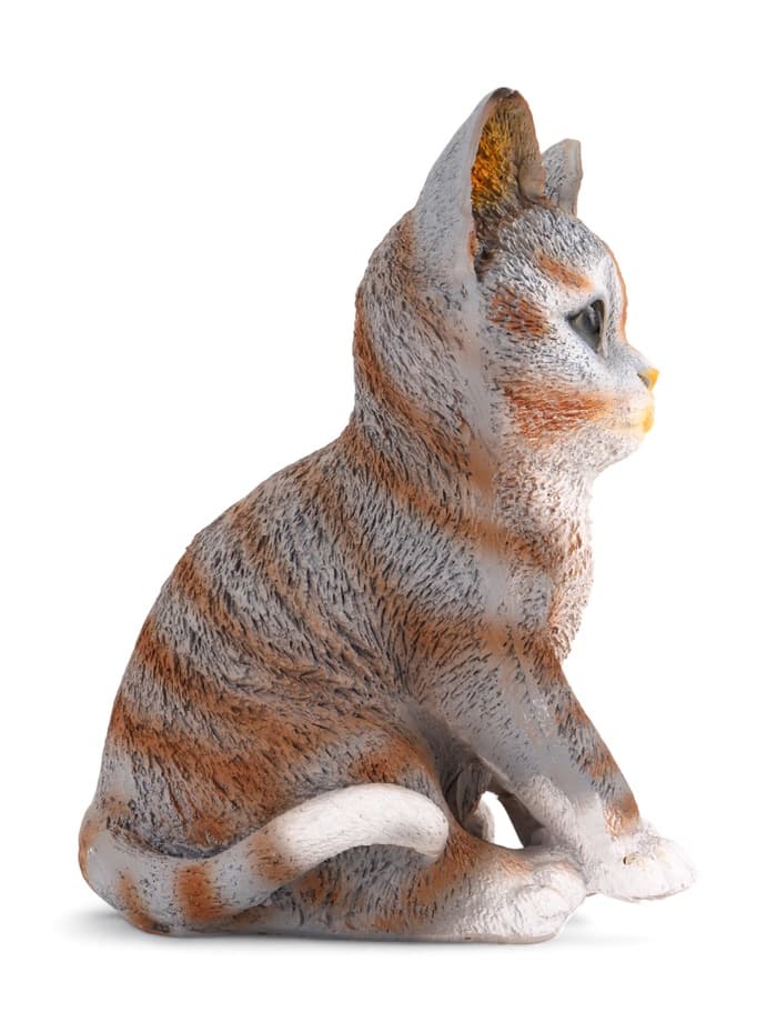 Садовая фигура из полистоуна «Полосатый Котёнок», 20×14×12 см