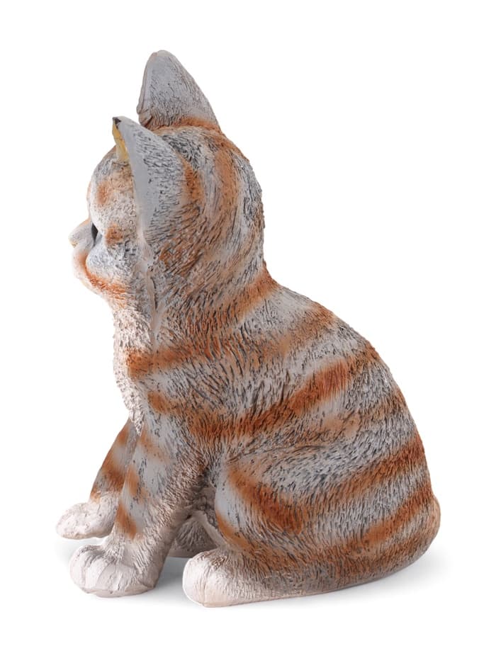 Садовая фигура из полистоуна «Полосатый Котёнок», 20×14×12 см