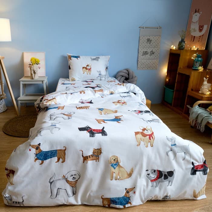Постельное бельё 1.5-спальное «Этель» Dog party, бязь