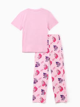 Пижама для девочки (лонгслив и брюки) KAFTAN «Милая пони», розовая, размер 30 (98-104 см)