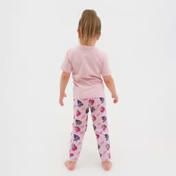 Пижама для девочки (лонгслив и брюки) KAFTAN «Милая пони», розовая, размер 30 (98-104 см)
