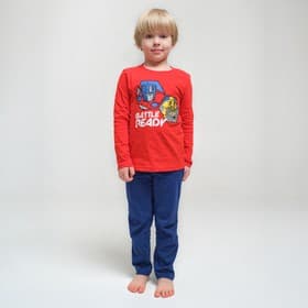 Пижама для мальчика: лонгслив, брюки, KAFTAN, рост 98-104 см, красная, синяя