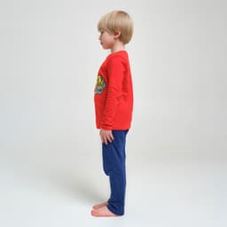 Пижама для мальчика: лонгслив, брюки, KAFTAN, рост 98-104 см, красная, синяя