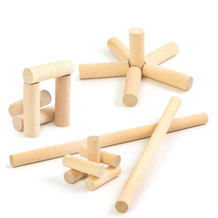 Игра «Городки», биты 2 шт. 49×2.5 см, городки 10 шт. 9×2.5 см