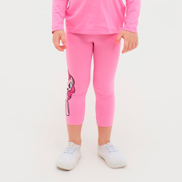 Легинсы для девочек KAFTAN «Пони», розовые, размер 28 (86-92 см)
