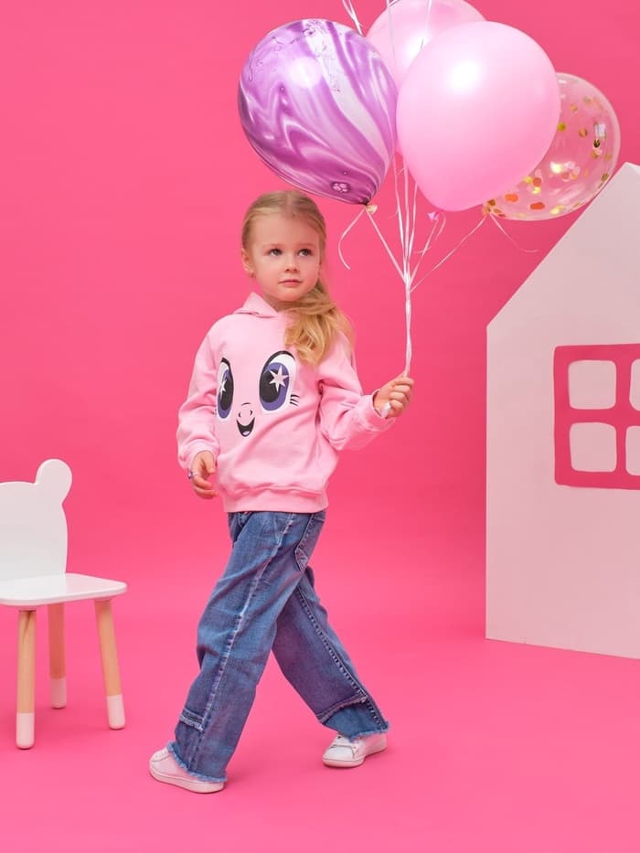 Худи для девочки KAFTAN «Пони», розовое, рост 86-92 см