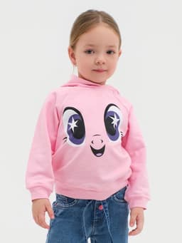 Худи для девочки KAFTAN «Пони», розовое, рост 122-128 см
