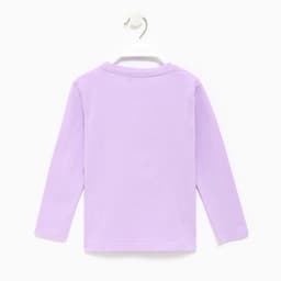 Футболка с длинным рукавом для девочки KAFTAN: «Пони», сиреневая, размер 30 (98-104 см)