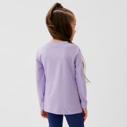 Футболка с длинным рукавом для девочки KAFTAN: «Пони», сиреневая, размер 30 (98-104 см)