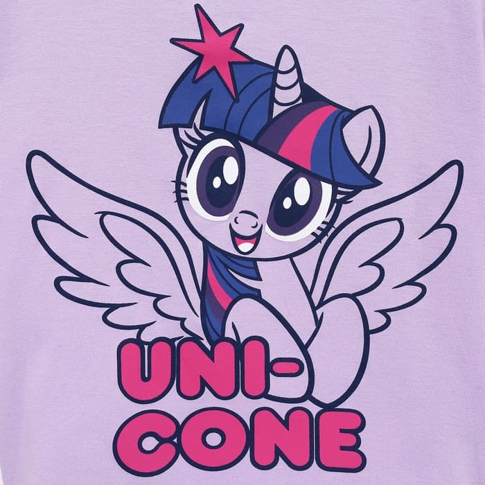 Футболка с длинным рукавом для девочки KAFTAN: «Пони», сиреневая, размер 34 (122-128 см)