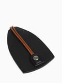 Ключница карманная с кольцом, размер 11.5×7.5×0.3 см, чёрная