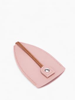 Ключница карманная с кольцом, размер 11.5×7.5×0.3 см, розовая