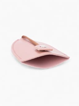 Ключница карманная с кольцом, размер 11.5×7.5×0.3 см, розовая