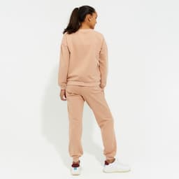 Костюм женский (свитшот, брюки) MINAKU: Casual Collection, размер 48, бежевый