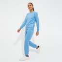 Костюм женский (свитшот, брюки) MINAKU: Casual Collection, размер 44, голубой