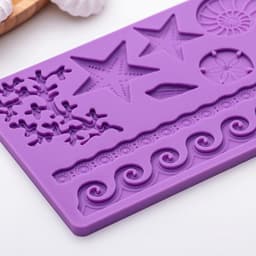 Молд для заливки Доляна «Морской узор», силикон, 9 ячеек, 19×12 см, МИКС