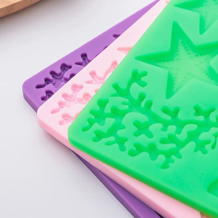 Молд для заливки Доляна «Морской узор», силикон, 9 ячеек, 19×12 см, МИКС