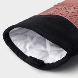 Рукавица для горячего с манжетой Доляна «Профи», силикон, 36×18.5 см, розовая