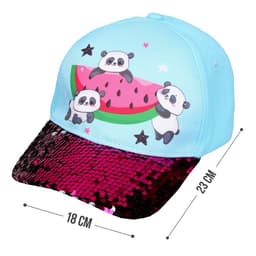 Кепка детская Panda, голубая, р-р. 52-54