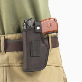 Кобура универсальная Attack, со скобой, черная