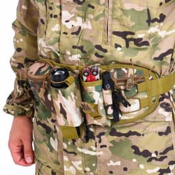 Сумка поясная Adventure, с доп карманами, камуфляж