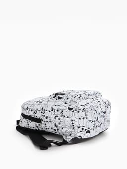 Рюкзак школьный, с пеналом, 30×14×42 см, белый