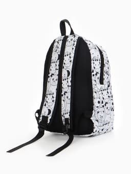 Рюкзак школьный, с пеналом, 30×14×42 см, белый