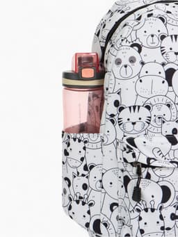 Рюкзак школьный, с пеналом, 30×14×42 см, белый