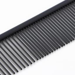 Расчёска для шерсти, 18.8×4.2 см, с гальваническим покрытием, металл, чёрная