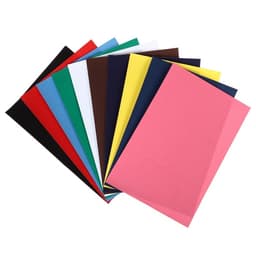 Набор бумаги бархатной А4, 10 листов, 10 цветов, плотность 110 г/м²