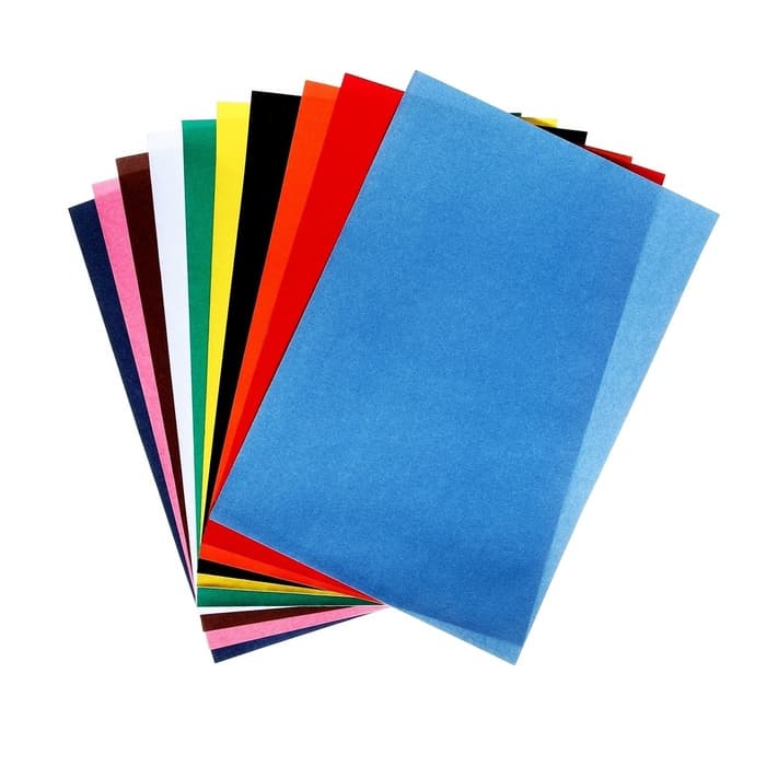 Набор бумаги бархатной А4, 10 листов, 10 цветов, плотность 110 г/м²